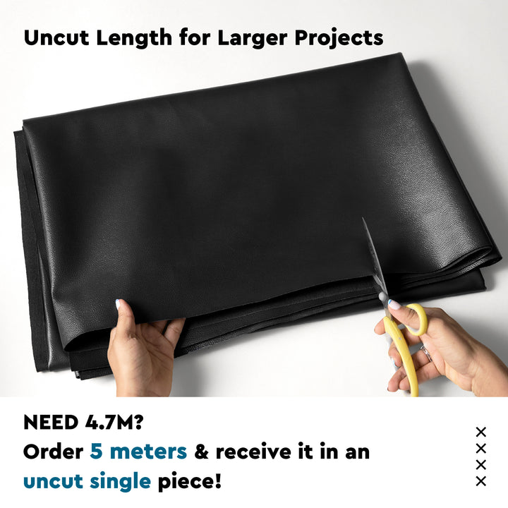 Premium Faux Leather/Rexin Fabric by The Meter 54 Inch Wide | Synthetic Leather Fabric With Soft Feel | Waterproof, Durable | Ideal for Sofa Covers, DIY & Upholstery