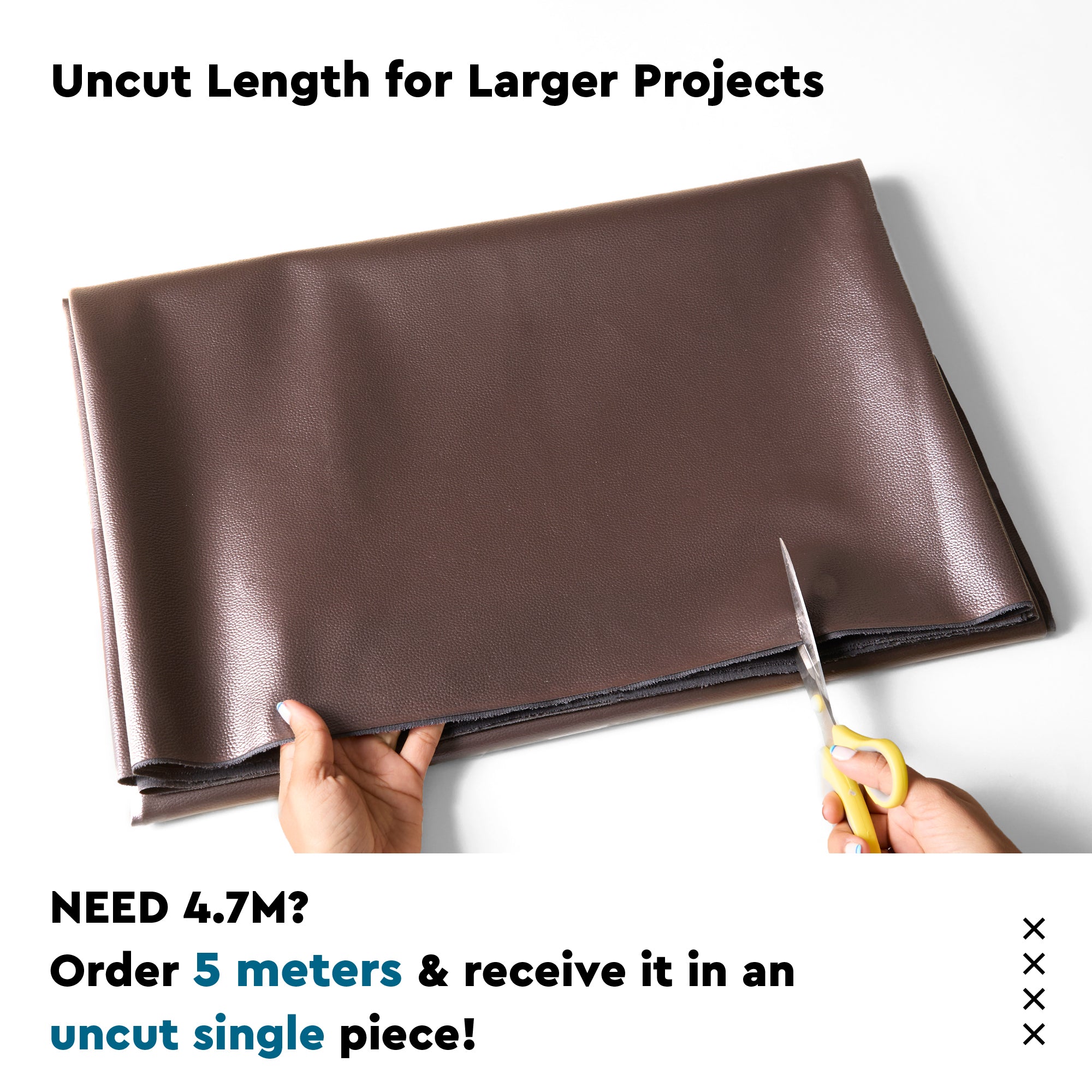 Premium Faux Leather/Rexin Fabric by The Meter 54 Inch Wide | Synthetic Leather Fabric With Soft Feel | Waterproof, Durable | Ideal for Sofa Covers, DIY & Upholstery