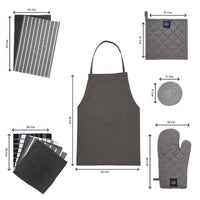 Cotton Grey Combo Kitchen Set (Pack of 21)