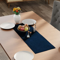 Chenille Royal Blue Table Runner