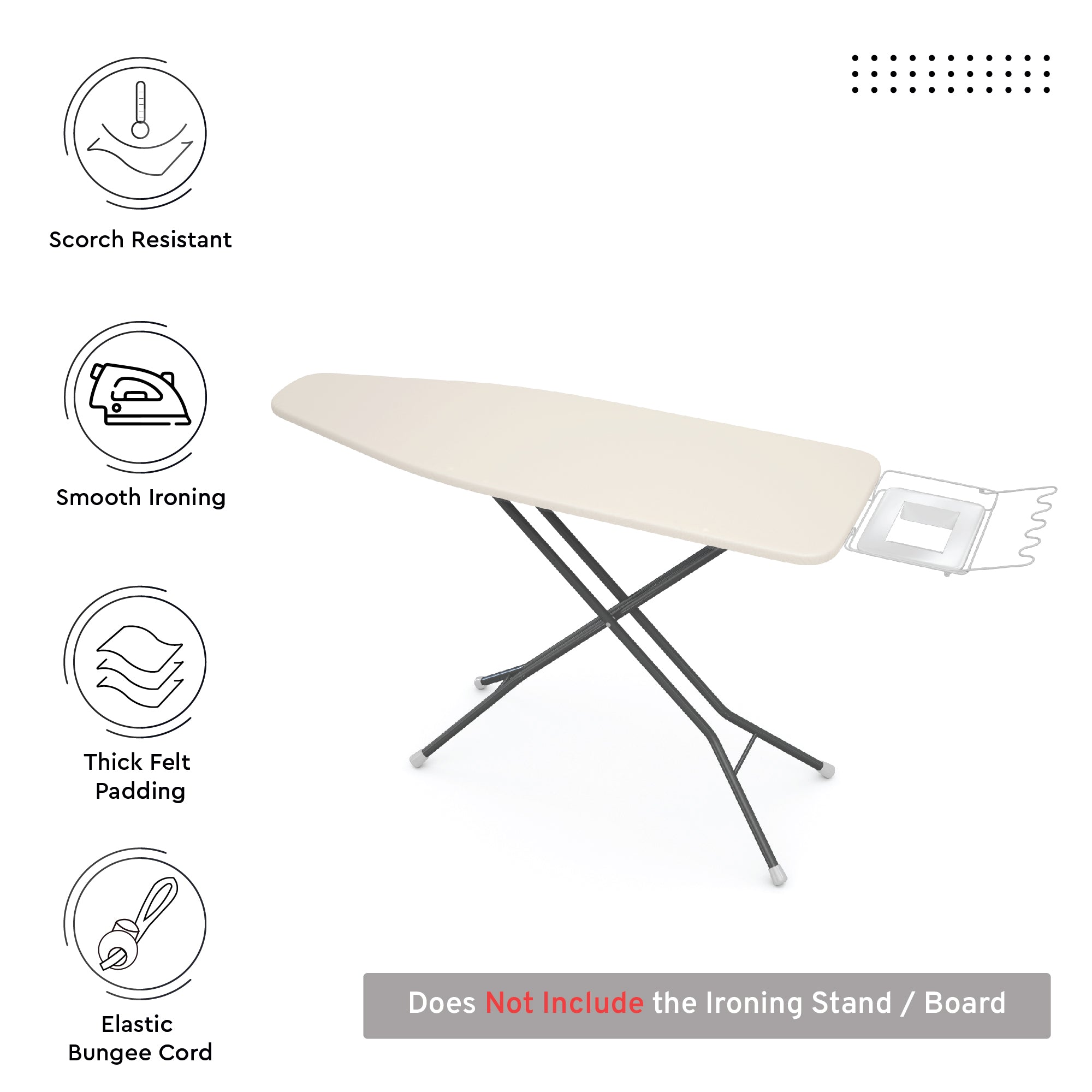 Canvas Natural Ironing Board Cover