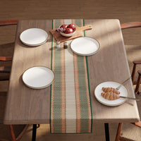 Madur Kathi Green Table Runner (Pack of 1)