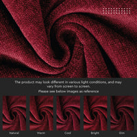 Chenille Solid Maroon Cushion Cover (Pack of 1)