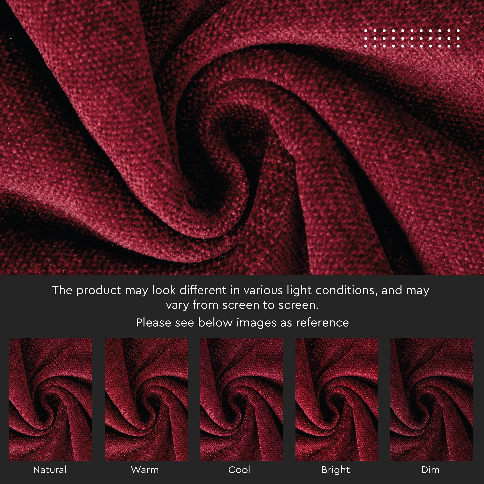 Chenille Solid Maroon Cushion Cover (Pack of 1)