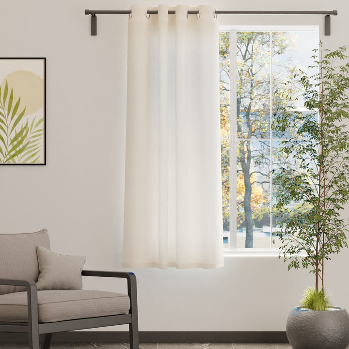 Canvas Natural Curtain (Pack of 1)