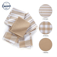 Cotton Beige Kitchen Towel (Pack of 5)