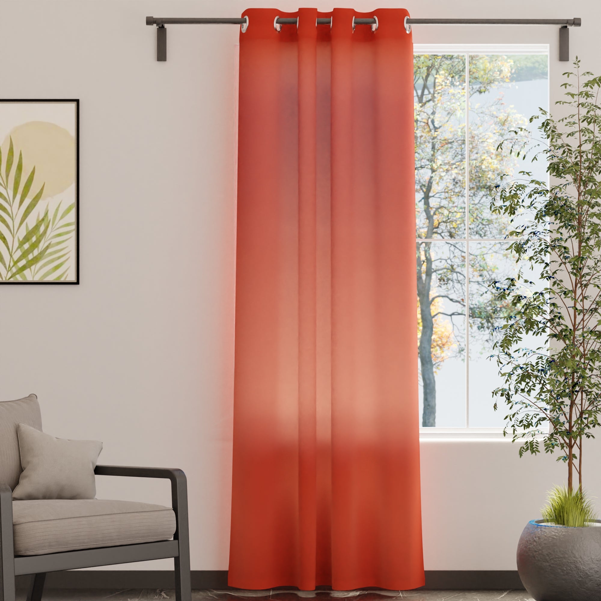 Canvas Brick Curtain (Pack of 1)