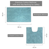 Cotton Green Bathmat (Pack of 2)
