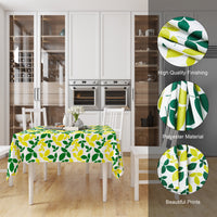 Polyester Leaves Table Cloth (Pack of 1)