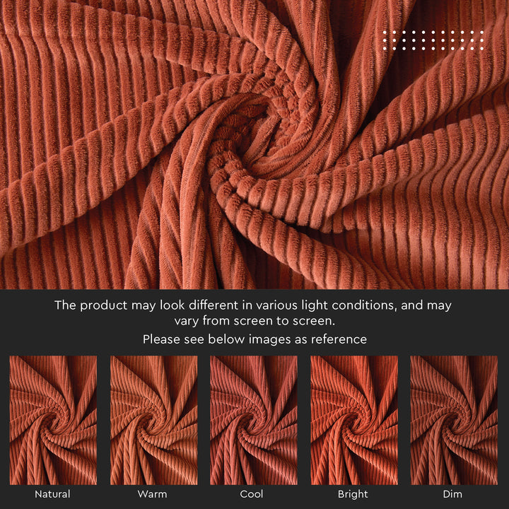 Corduroy Fabric by the Meter, 59" Wide Premium 238 GSM Polyester Upholstery & Sewing Material, Soft Ribbed Fabric for Sofa/Cushion Covers, Trousers, Curtains & DIY Crafts
