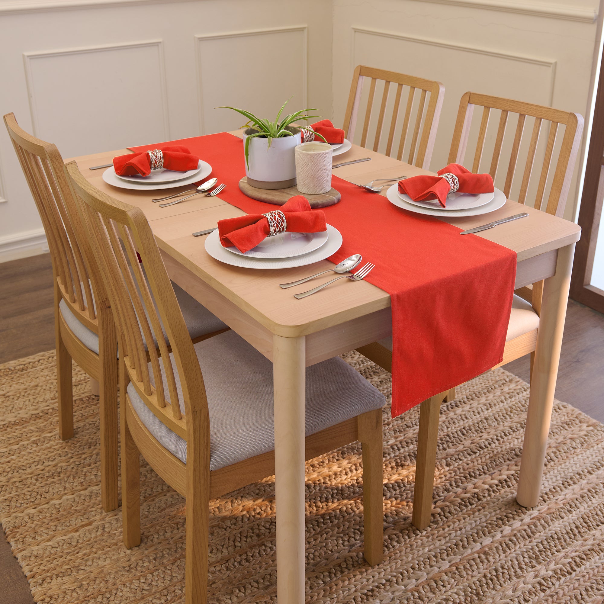 Cotton Brick Table Runner (Pack of 1)