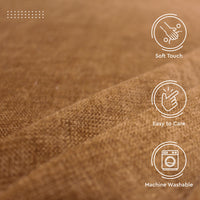 Chenille Textured Fabric Decorative Soft Rich Cloth with Plain Colours for Sofa, Furnishing, Upholstery, Curtains, Cushions and Craft - 39"x54"/100x137 cm