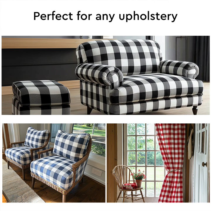 RC Yarn-Dyed Roma Grey Stripes Fabric (1 Meter)