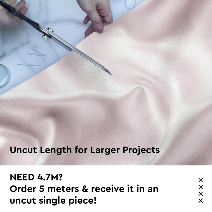 Satin Polyester Silk Rosewater Fabric