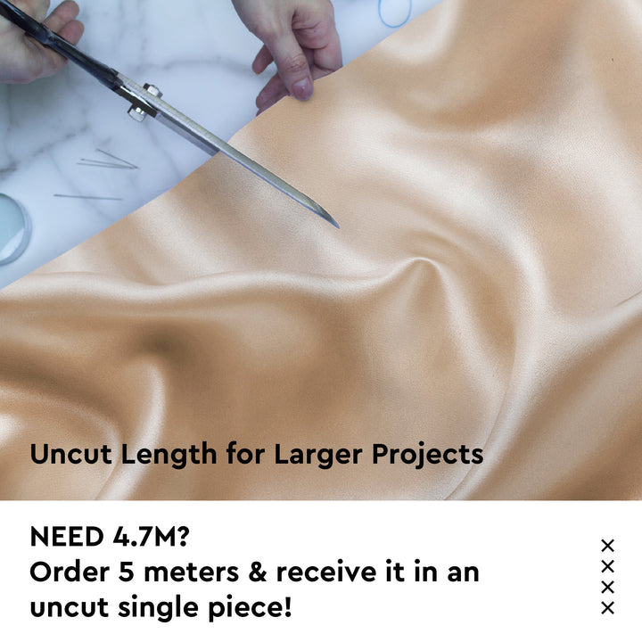 Satin Polyester Silk Cream Fabric