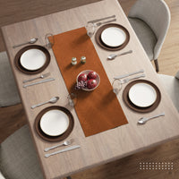 Quilted Velvet Orange Table Runner