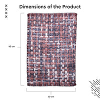 Cotton Multicolor Bathmat (Pack of 1)