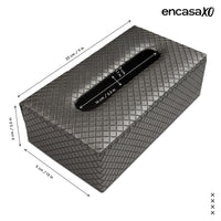 PU Leather Grey Tissue Box (Pack of 1)