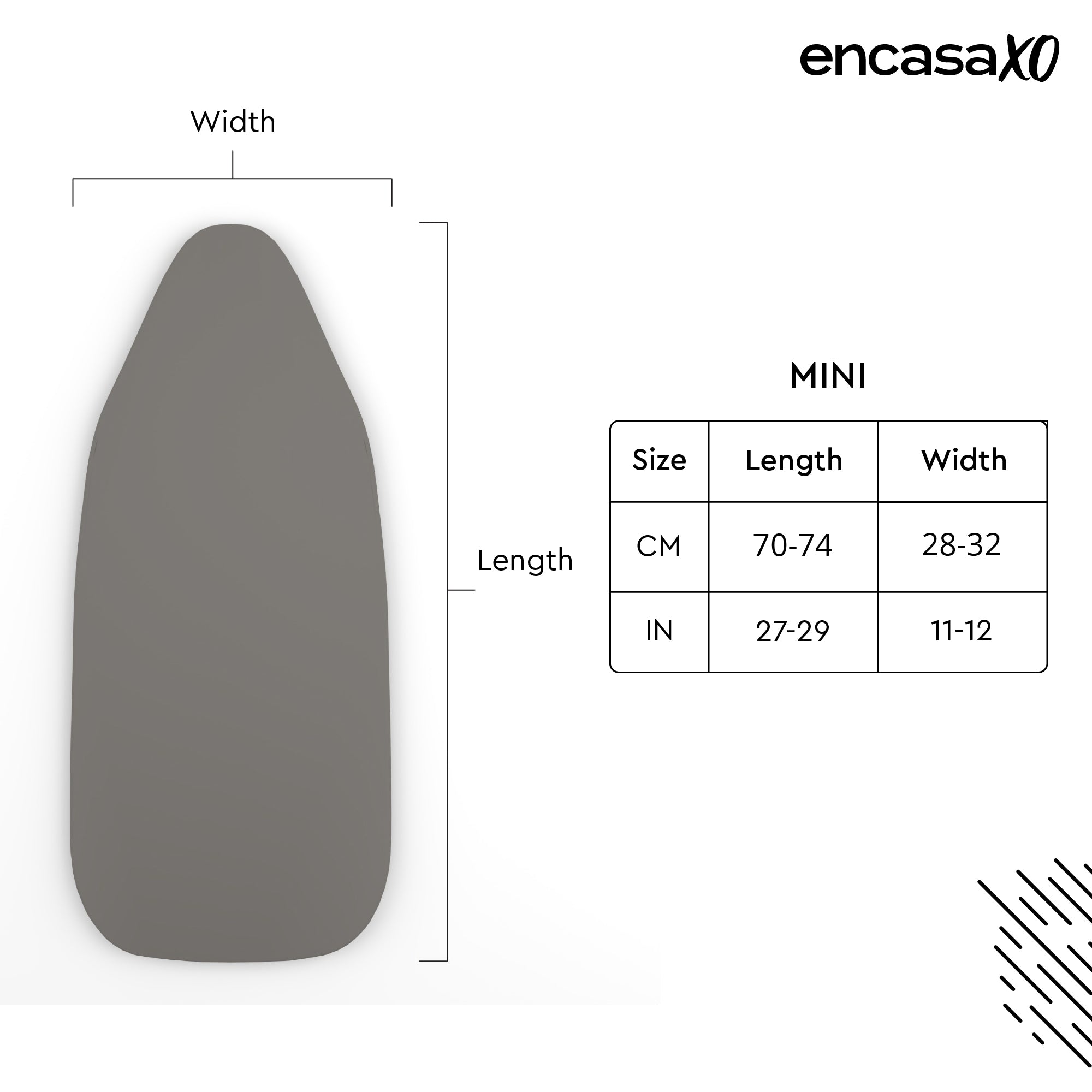 Canvas Grey Ironing Board Cover