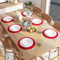 Cotton Red Placemat (Pack of 6)
