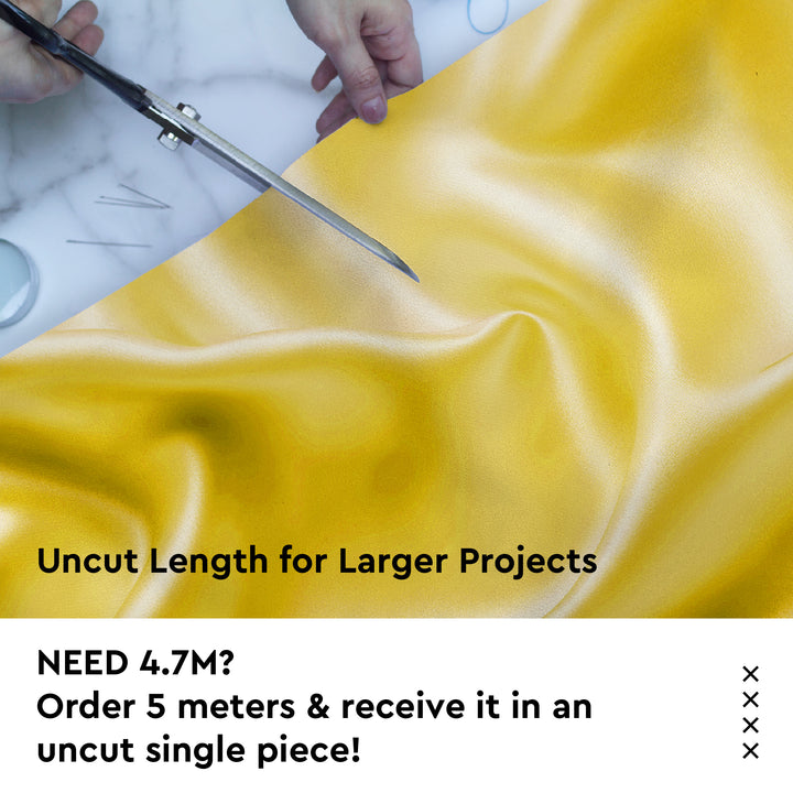 Satin Polyester Silk Yellow Fabric