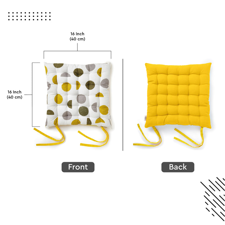 20s Sheeting Yellow Moon Chairpad (Pack of 4)