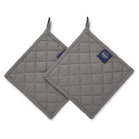 Cotton Grey Pot Holders (Pack of 2)