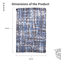 Cotton Blue Bathmat (Pack of 1)