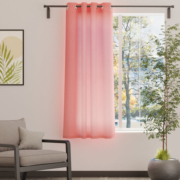 Canvas Coral Curtain (Pack of 1)