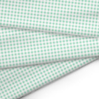 20s Sheeting Light Green Checks Fabric (1 Meter)