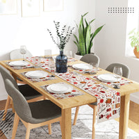 Cotton Espresso Table Runner+Placemat (Pack of 7)
