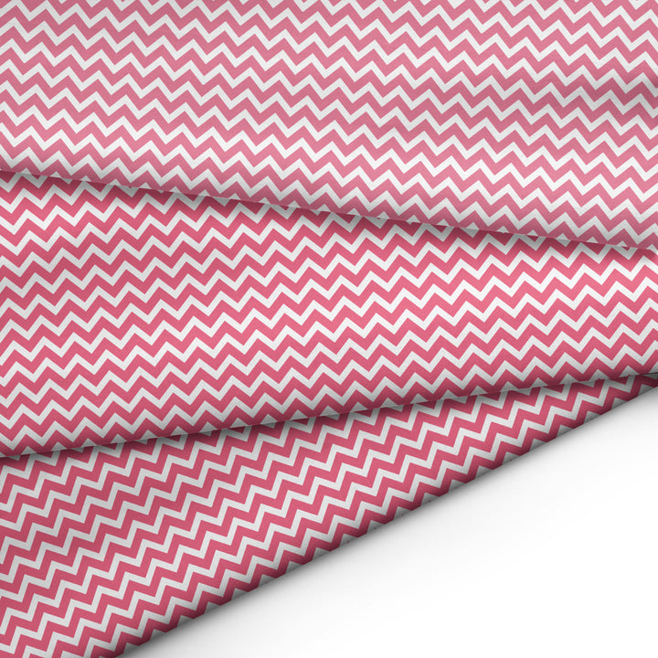 20s Sheeting Pink Chevron Fabric (1 Meter)