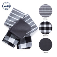 Cotton Grey Kitchen Towel (Pack of 5)