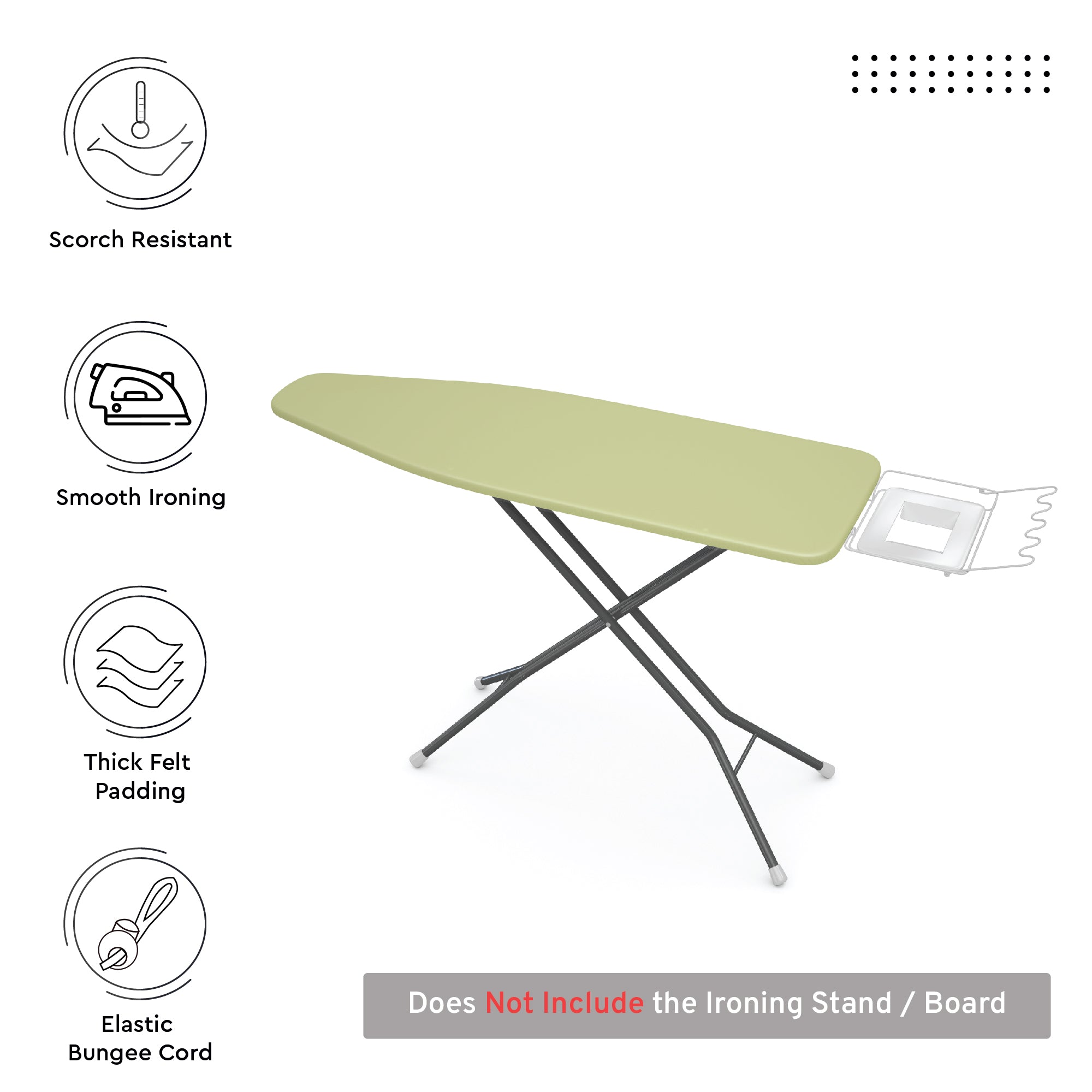 Canvas Sage Green Ironing Board Cover
