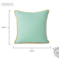 Cotton Mango+Mint Green Cushion Cover (Pack of 2)