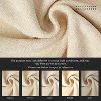 Chenille Solid Natural Cushion Cover (Pack of 1)