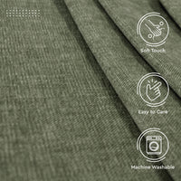 Chenille Textured Fabric Decorative Soft Rich Cloth with Plain Colours for Sofa, Furnishing, Upholstery, Curtains, Cushions and Craft - 39"x54"/100x137 cm