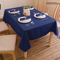 Canvas Navy Blue Table Cloth (Pack of 1)