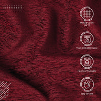 Fine Chenille Fabric by Meters | 54 Inches Wide | 220 GSM And 155 TC | Ideal For Curtain, Cushion, Upholstery, Bags