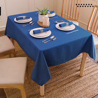 Cotton Cobalt Table Cloth (Pack of 1)