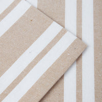 Cotton Franca Beige Stripes Cushion Cover (Pack of 2)