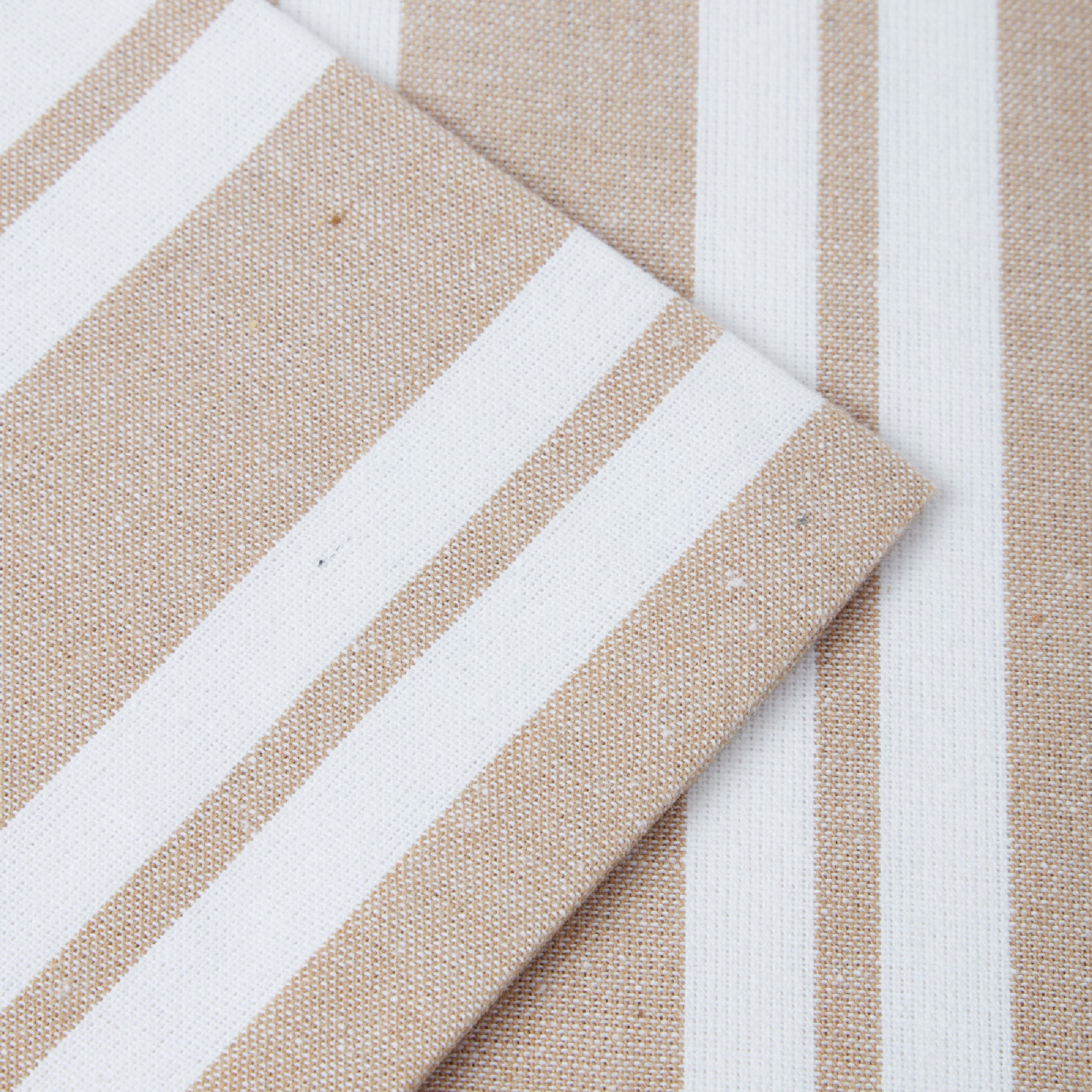 Cotton Franca Beige Stripes Cushion Cover (Pack of 2)