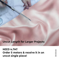 Satin Polyester Silk Baby Pink Fabric