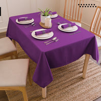 Cotton Purple Table Cloth (Pack of 1)