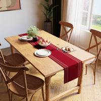 Cotton Ladder Red Table Runner (Pack of 1)