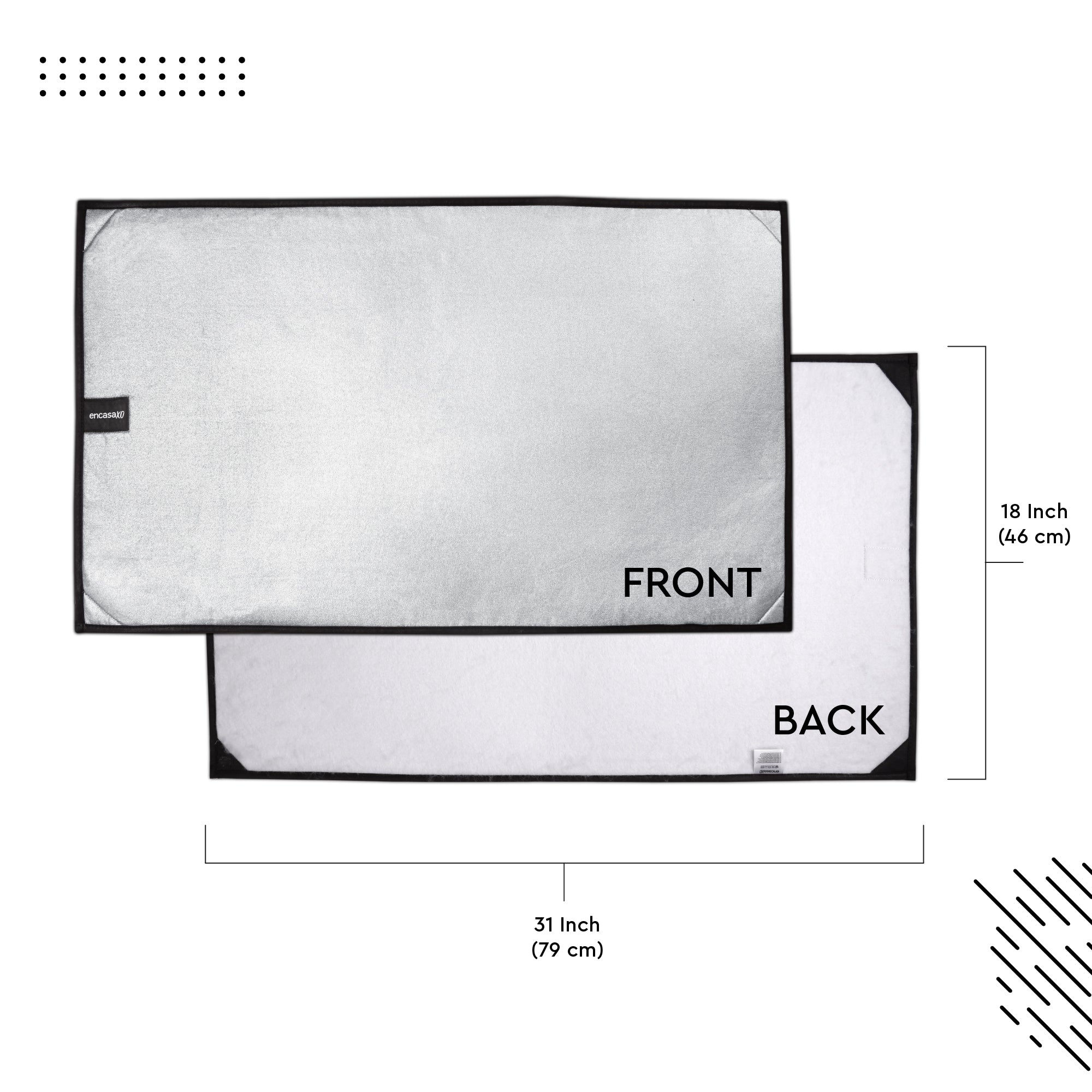 Cotton Silver Magnetic Ironing Mat (Pack of 1)