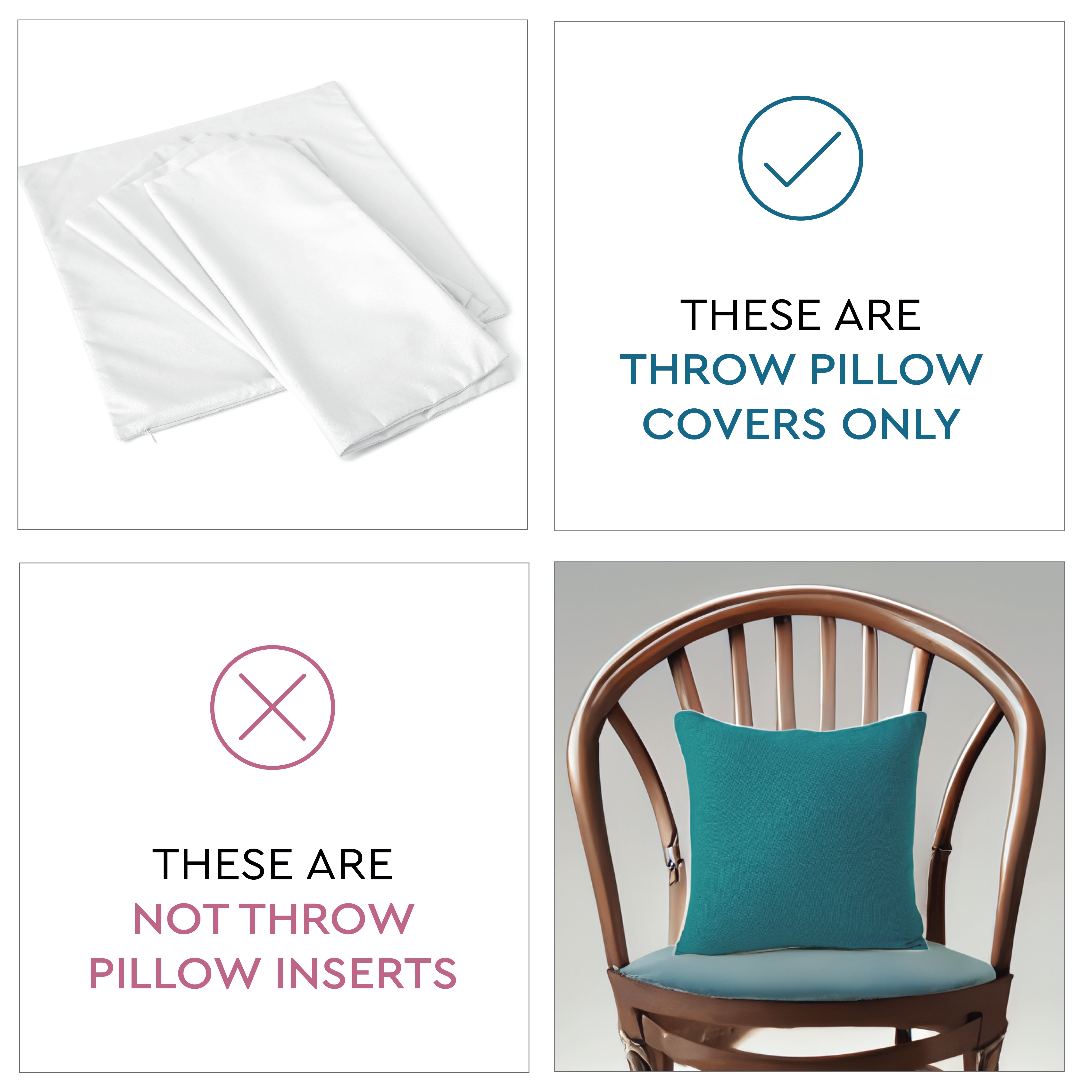 Cotton Azul Blue+Natural Cushion Cover (Pack of 2)