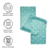 Blackout Buti Teal Table Runner (Pack of 1)