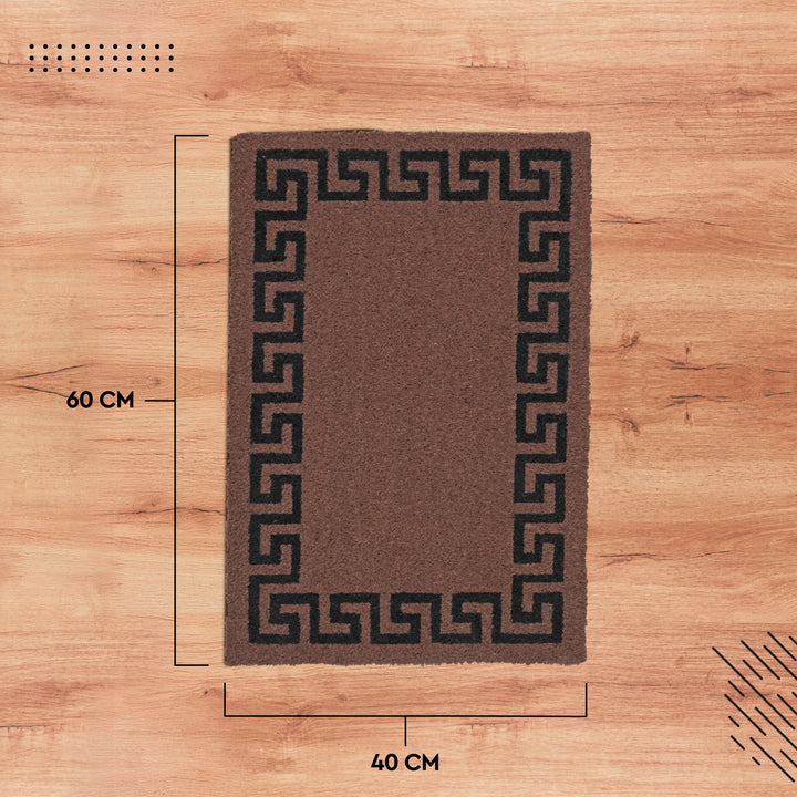 Coir Door Mats for Home Entrance Thick Anti-slip Welcome Doormat with PVC Back | Ideal for Indoor, Outdoor, Patio, Home and Office | Durable and Easy to Clean