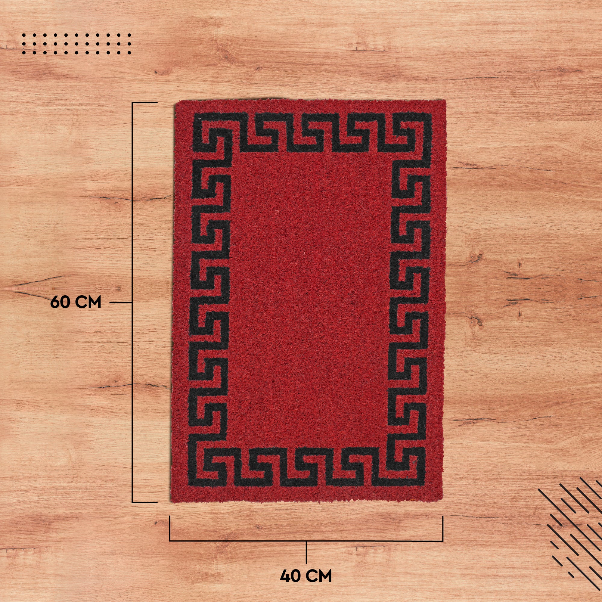 Coir Door Mats for Home Entrance Thick Anti-slip Welcome Doormat with PVC Back | Ideal for Indoor, Outdoor, Patio, Home and Office | Durable and Easy to Clean